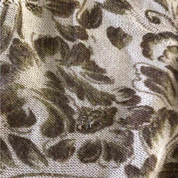 Vintage Alfred Dunner v- neck size 3X tan brown floral print cardigan sweater - Picture 11 of 11